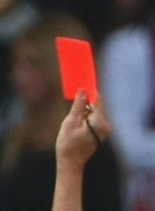 red card big