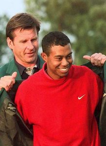 Tiger Woods Nick Faldo Masters 1997