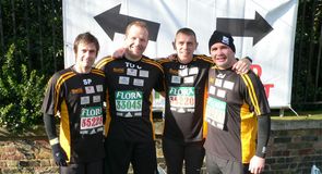 Marathon men (l to r): Steve Prescott, Terry O'Connor, Dave Lyon, Chris Joynt