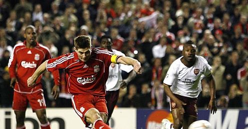 Steven Gerrard Liverpool Champions League PSV