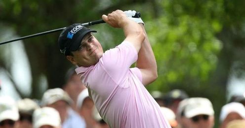 Zach's back: Zach Johnson at Augusta on Thursday Zach's back: Zach Johnson at Augusta on Thursday