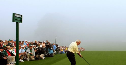 Arnold Palmer gets the 2008 Masters under way Arnold Palmer gets the 2008 Masters under way