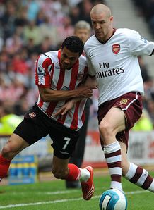 Carlos Edwards Philippe Senderos Sunderland v Arsenal