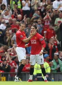 Cristiano Ronaldo Rio Ferdinand Manchester United West Ham Premier League Old Trafford