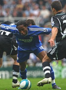 Didier Drogba Chelsea Newcastle 2008