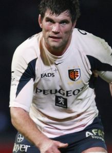 Fabien Pelous the captain on Toulouse in Heineken Cup action