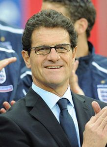 Fabio Capello Claps Smiles Eng v USA