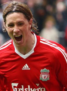 Fernando Torres celeb Liverpool v Manchester  844835