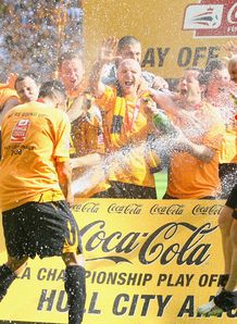 Hull celebration Championship play-off final