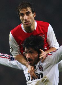 Mathieu Flamini Gennaro Gattuso Arsenal v AC Milan