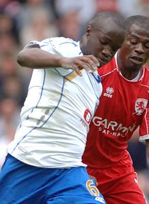 Middlesbrough v Portsmouth Lassana Diarra George Boateng