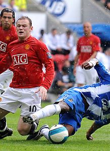 Wayne Rooney Manchester United Premier League Football Wigan