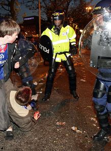 Rangers fans Uefa Cup final Riots