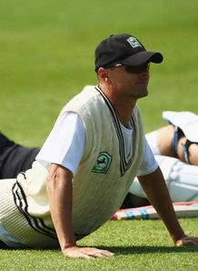 Chris Martin New Zealand practising at Lords