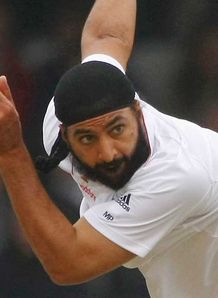 Monty Panesar England bowling at Lords