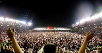 Jubilation at Ashton Gate after the final whistle