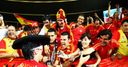 Spain fans: Celebrating with Joan Capdevila