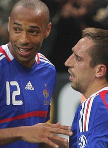 Allsport Henry Mobs Ribery France v Colombia