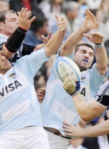 Argentina v Scotland stock