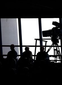 Cameraman silhouette