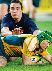 Matt Giteau try v France
