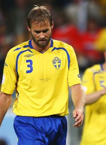 Olof Mellberg Russia v Sweden Euro 2008