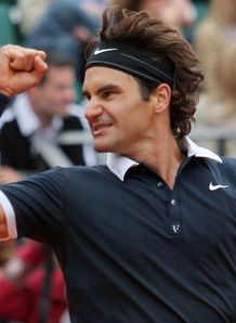 Roger Federer French Open 2008 QF celeb