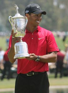 Tiger Woods US Open Trophy 18th