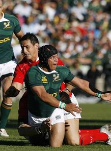 Adrian Jacobs South Africa v Wales 1st Test Jun 08