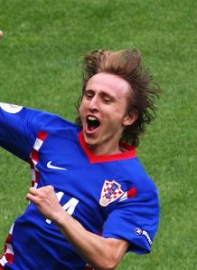 luka modric celebrates austria v croatia