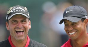 The two protagonists share a joke.