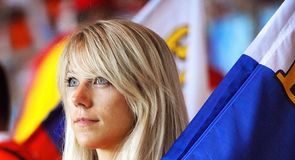 A Russia fan awaits the big kick-off