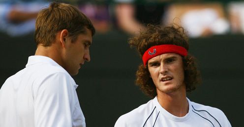 Mirnyi (left) and Murray progressed