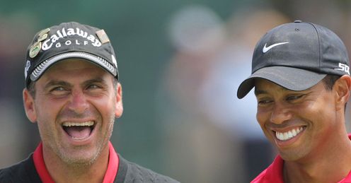 The two protagonists share a joke.