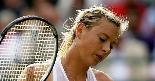 Sharapova: Crashes out Sharapova: Crashes out