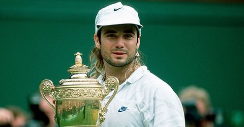 Agassi: Won both Wimbledon and the French Open