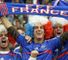 French fans stoke up the pre-match atmosphere.