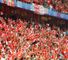 Swiss fans stoke up the pre-match atmosphere.