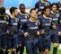 The Portuguese players warm-up led by Ronaldo