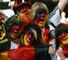 The German fans are out in force to support their nation.