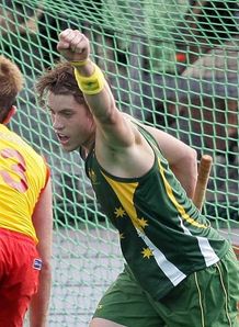 Eddie Ockenden scores for Australia Eddie Ockenden scores for Australia