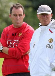 Football Manchester United Pre Season Training Rene Meulensteen Sir Alex Ferguson