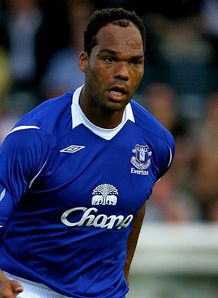 Joleon Lescott Everton Cambridge United Pre Season Friendly