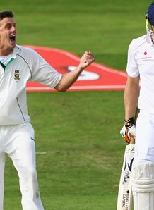 Morne Morkel Andrew Flintoff 2nd Test England v South Africa