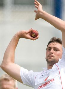 Steve Harmison England practice bowls 3rd Test 2008