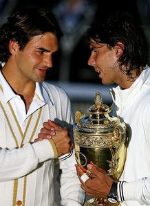 Wimbledon 2008 Rafael Nadal Champion Roger Federer