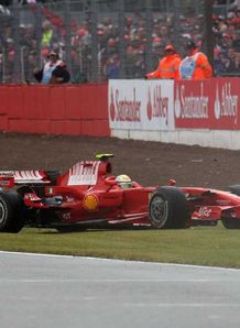 felipe massa spinning in british gp 6/7/2008