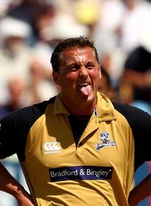 Darren Gough Yorkshire FP Trophy semi-final v Essex