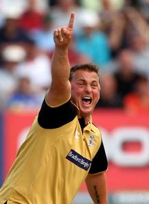Darren Gough Yorkshire v Essex FP Trophy semi-final Jul 08
