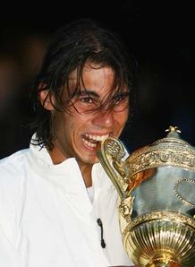 rafael nadal wimbledon trophy
